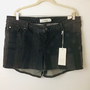 Torrid Stars and Stripes Jean Short Size 18